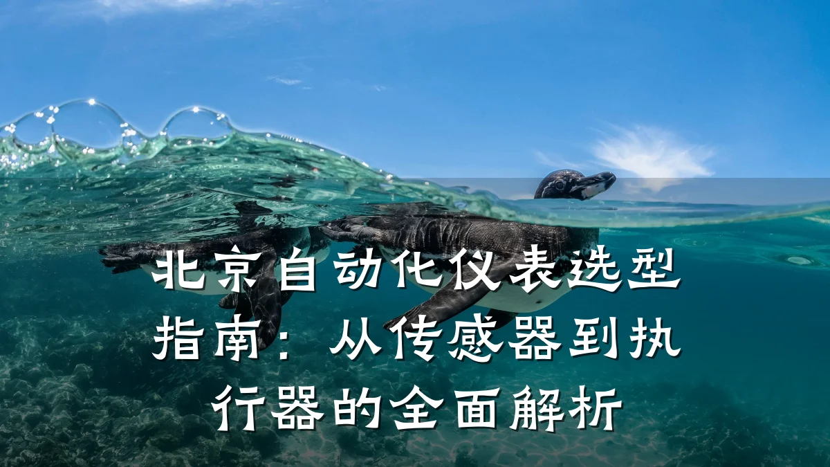 北京自动化仪表选型指南:从传感器到执行器的全面解析