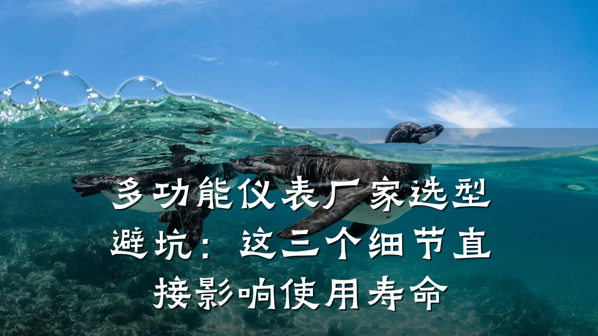 多功能仪表厂家选型避坑:这三个细节直接影响使用寿命