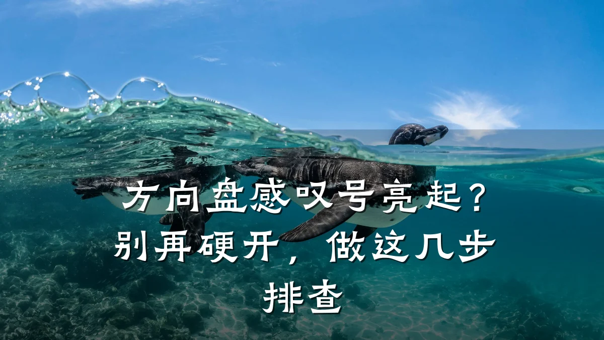 方向盘感叹号亮起?别再硬开,做这几步排查