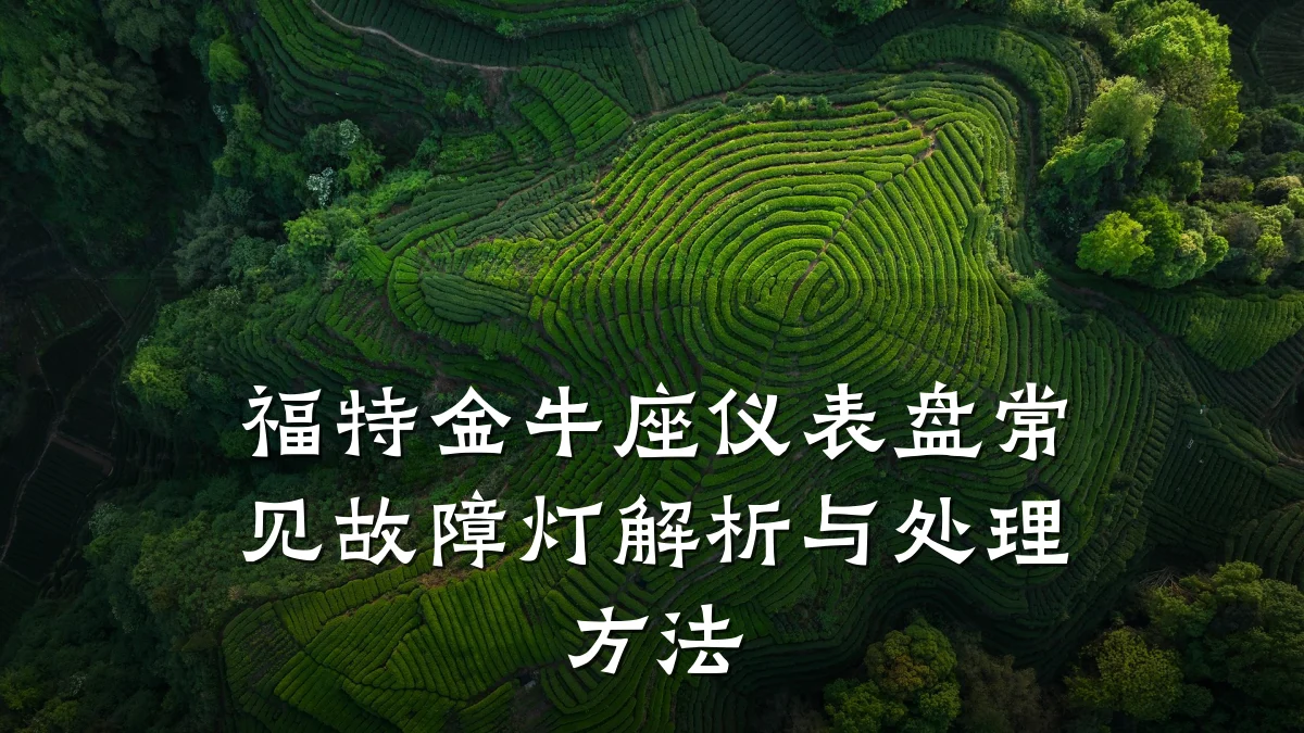 福特金牛座仪表盘常见故障灯解析与处理方法