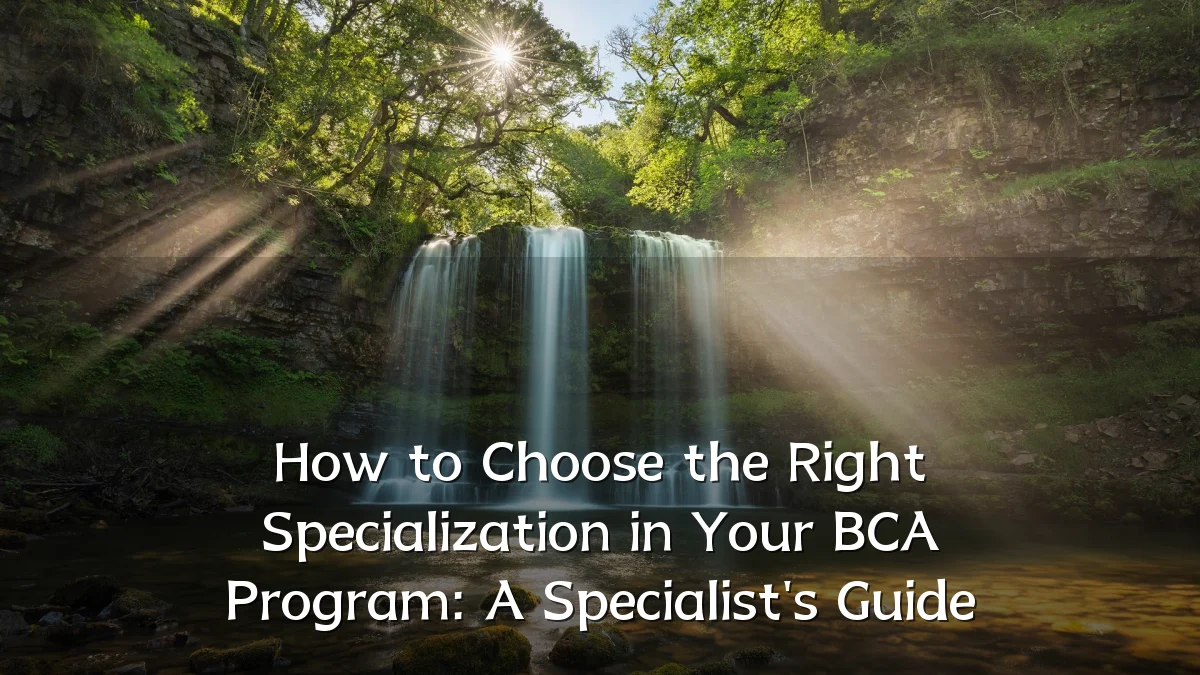 How to Choose the Right Specialization in Your BCA Program: A Specialist's Guide