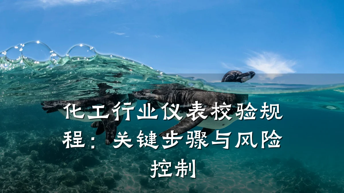 化工行业仪表校验规程:关键步骤与风险控制