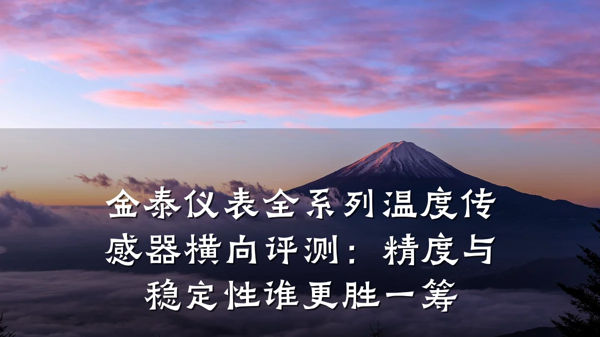 金泰仪表全系列温度传感器横向评测:精度与稳定性谁更胜一筹