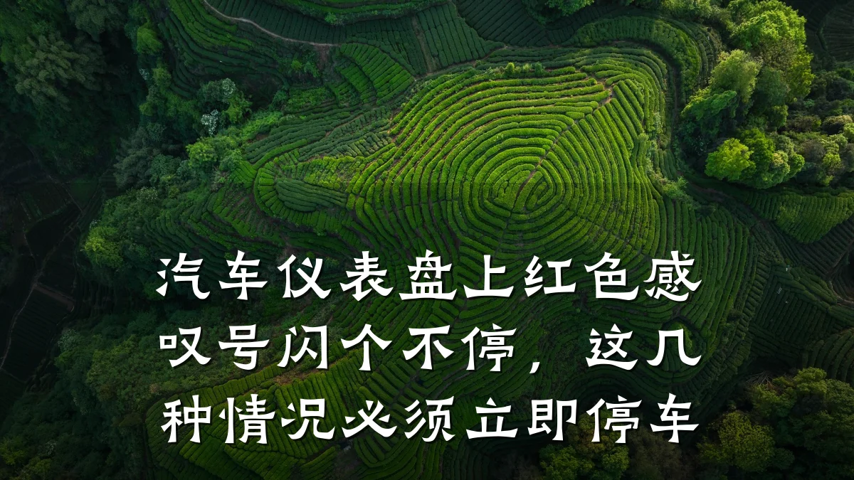 汽车仪表盘上红色感叹号闪个不停,这几种情况必须立即停车