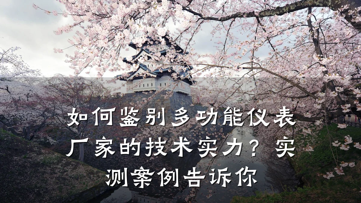 如何鉴别多功能仪表厂家的技术实力?实测案例告诉你
