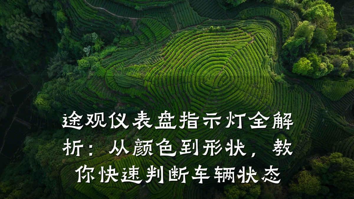 途观仪表盘指示灯全解析:从颜色到形状,教你快速判断车辆状态