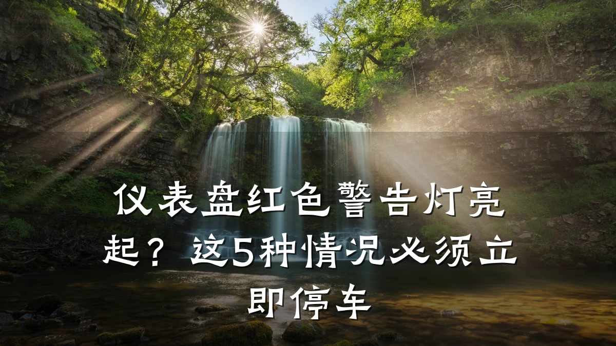 仪表盘红色警告灯亮起?这5种情况必须立即停车