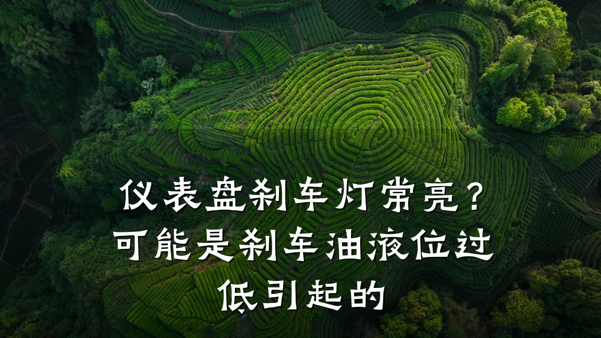 仪表盘刹车灯常亮？可能是刹车油液位过低引起的