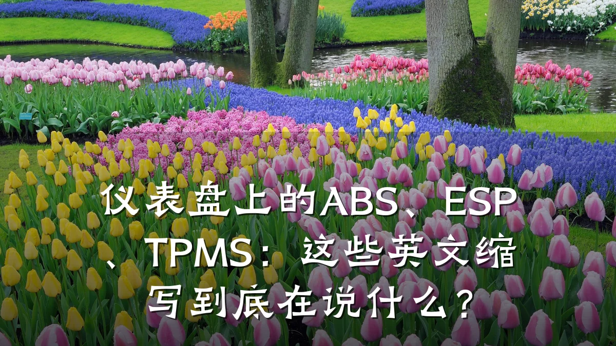 仪表盘上的ABS、ESP、TPMS:这些英文缩写到底在说什么?
