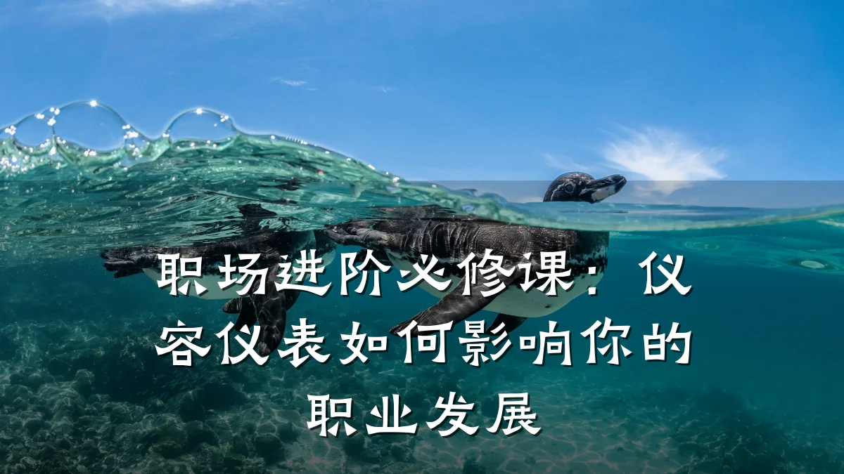 职场进阶必修课:仪容仪表如何影响你的职业发展