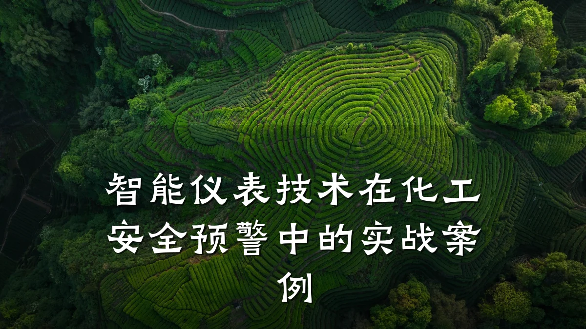 智能仪表技术在化工安全预警中的实战案例
