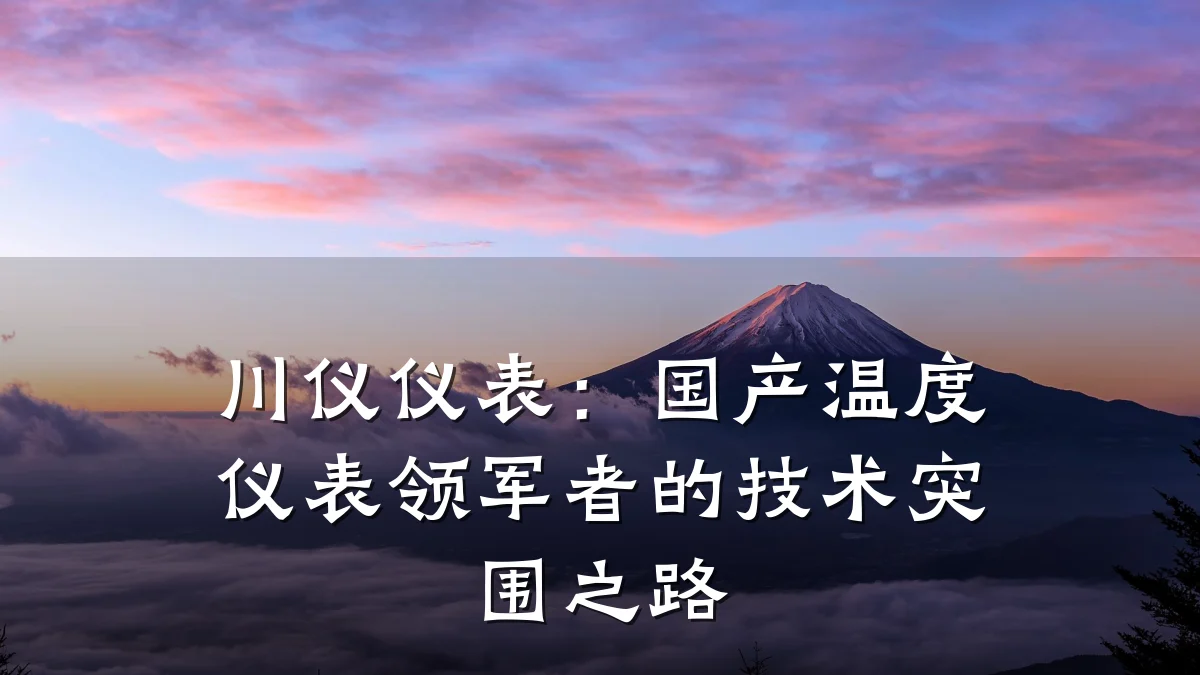川仪仪表:国产温度仪表领军者的技术突围之路