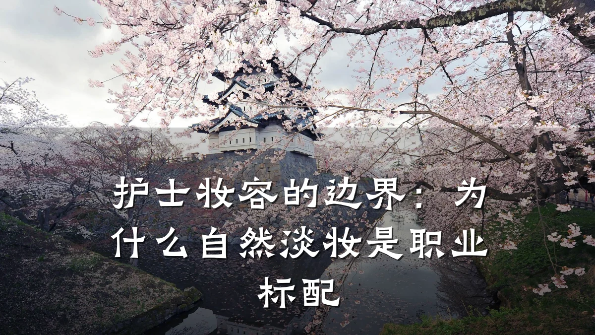 护士妆容的边界:为什么自然淡妆是职业标配
