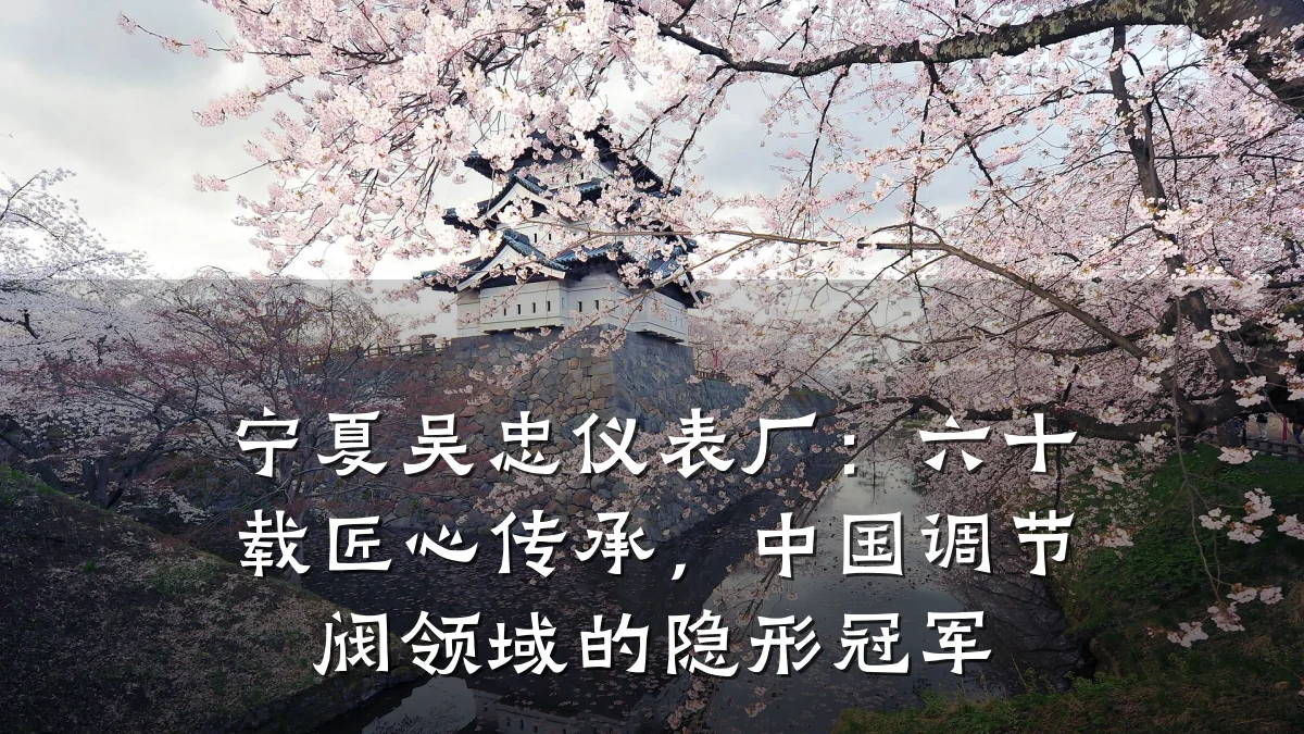 宁夏吴忠仪表厂:六十载匠心传承,中国调节阀领域的隐形冠军