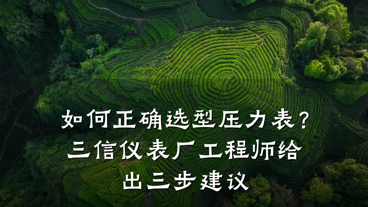 如何正确选型压力表?三信仪表厂工程师给出三步建议
