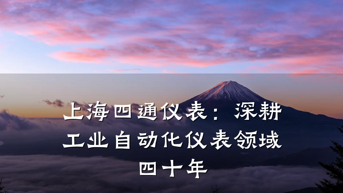 上海四通仪表:深耕工业自动化仪表领域四十年