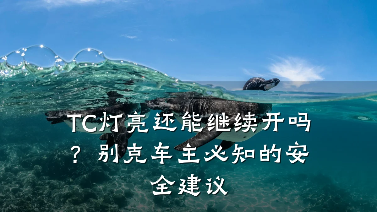 TC灯亮还能继续开吗？别克车主必知的安全建议