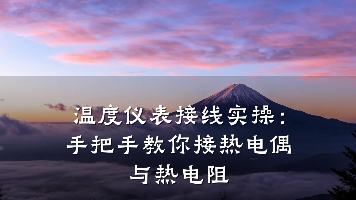 温度仪表接线实操:手把手教你接热电偶与热电阻
