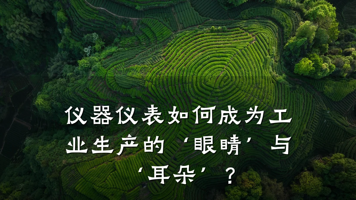 仪器仪表如何成为工业生产的‘眼睛’与‘耳朵’?