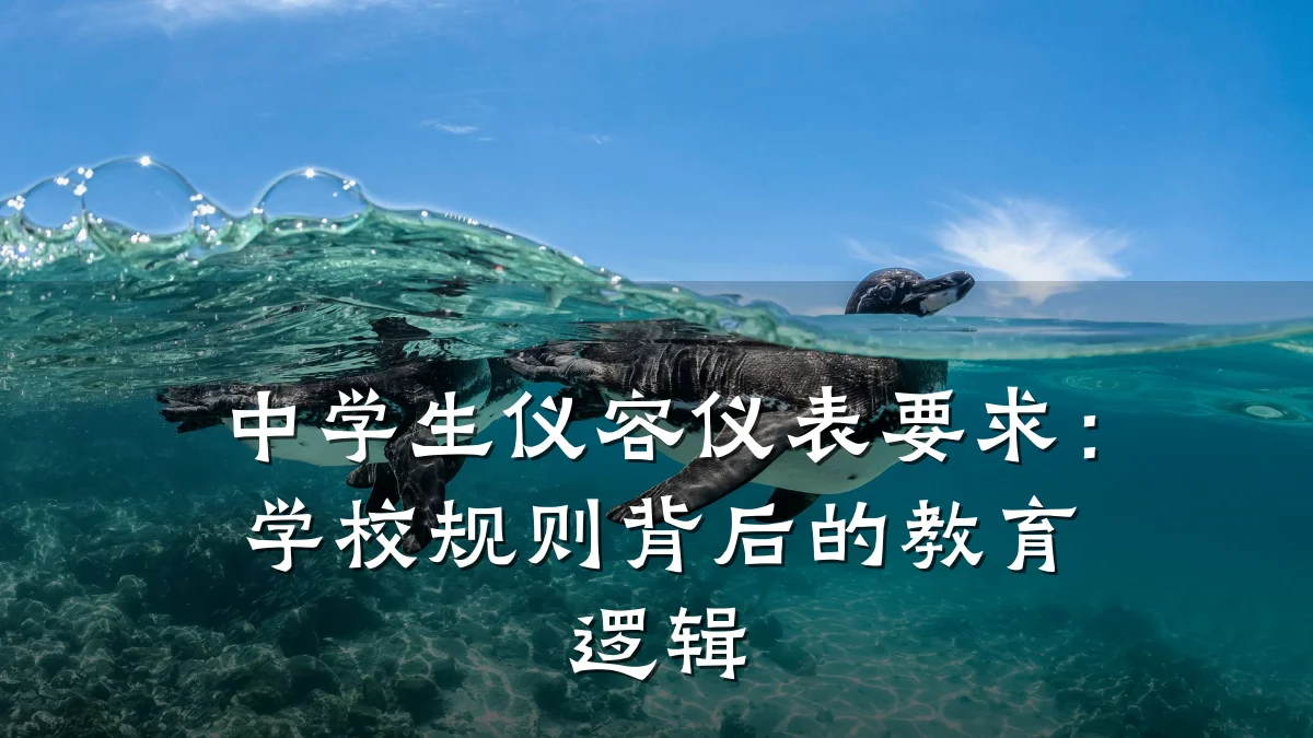中学生仪容仪表要求:学校规则背后的教育逻辑