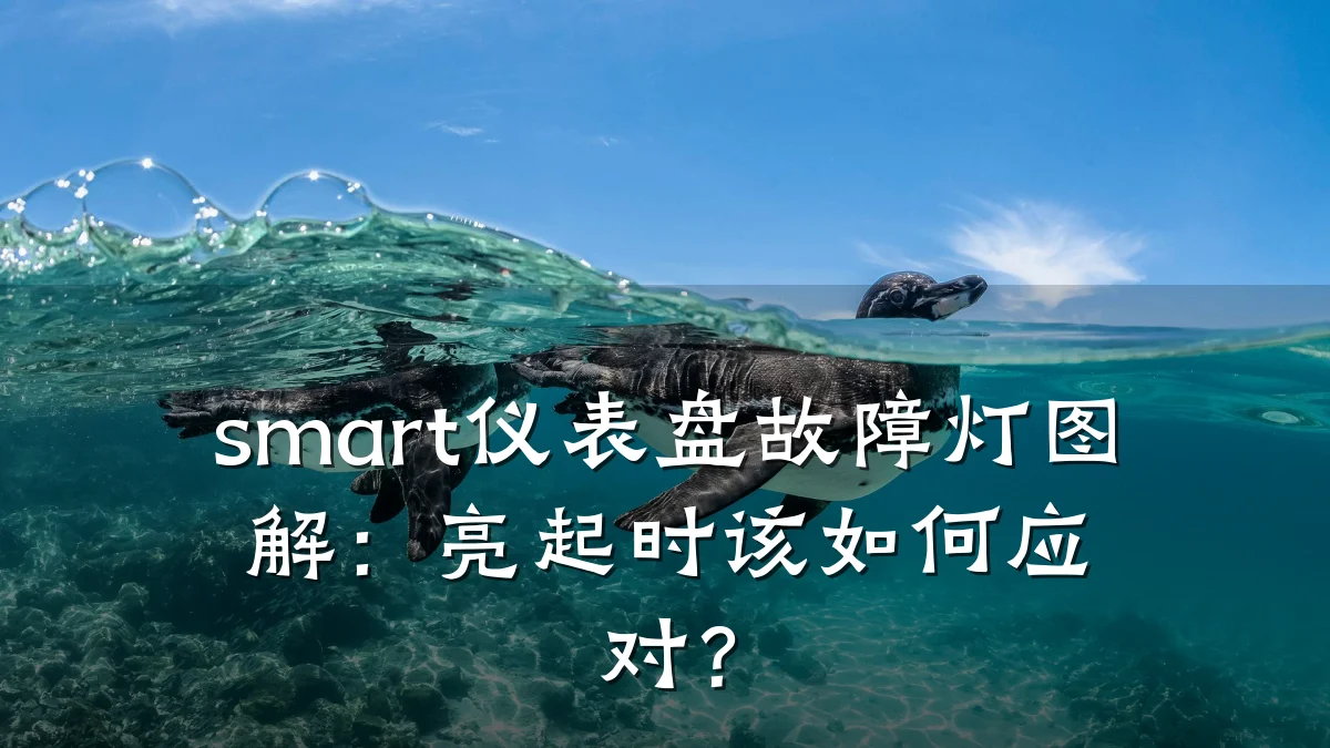 smart仪表盘故障灯图解:亮起时该如何应对?