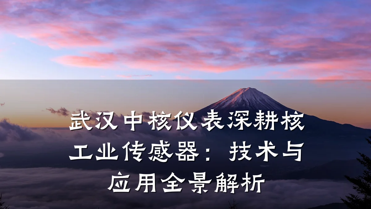 武汉中核仪表深耕核工业传感器:技术与应用全景解析