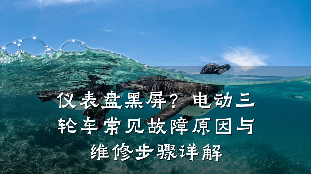 仪表盘黑屏？电动三轮车常见故障原因与维修步骤详解