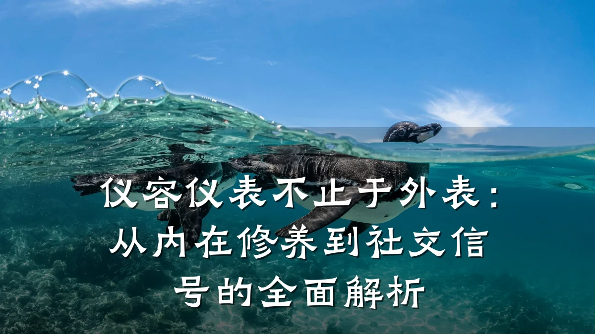 仪容仪表不止于外表:从内在修养到社交信号的全面解析
