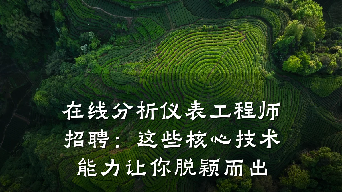在线分析仪表工程师招聘：这些核心技术能力让你脱颖而出
