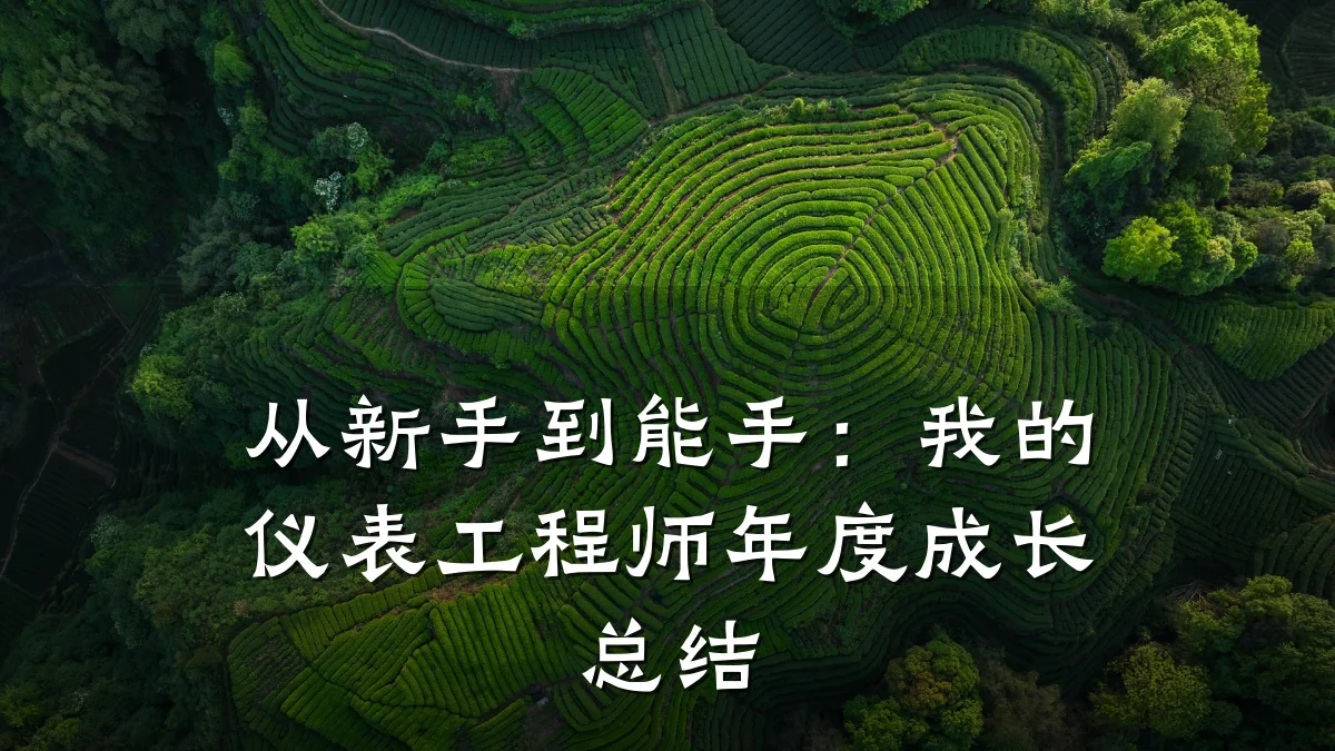 从新手到能手：我的仪表工程师年度成长总结
