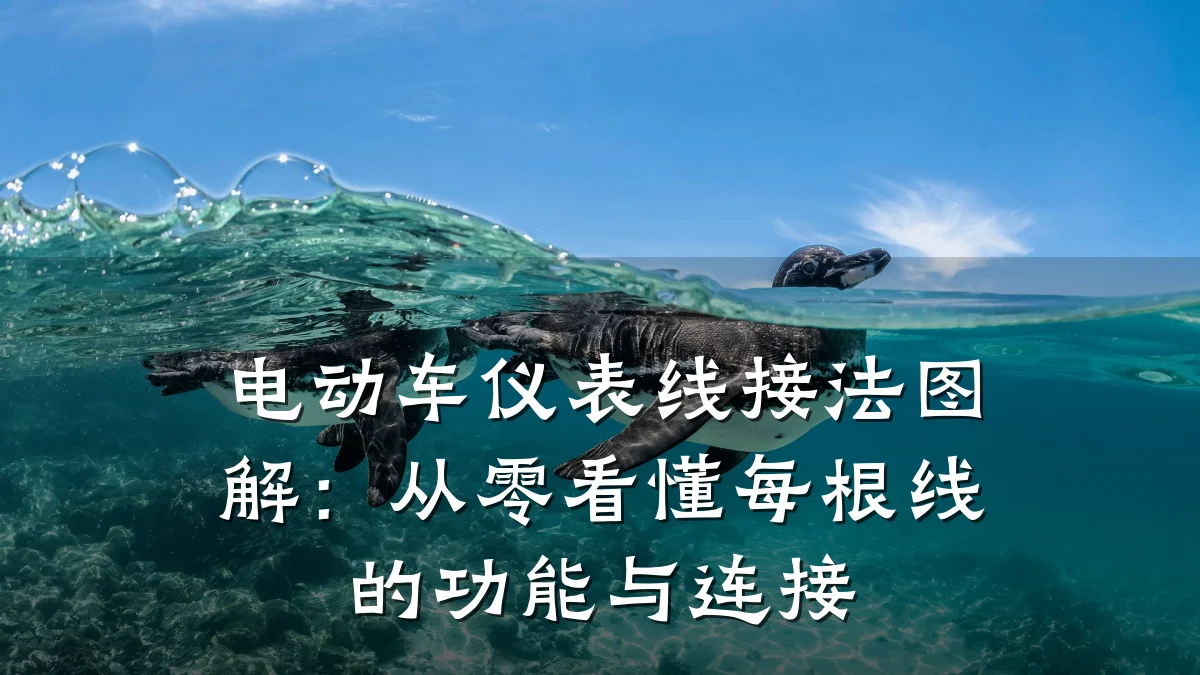 电动车仪表线接法图解:从零看懂每根线的功能与连接
