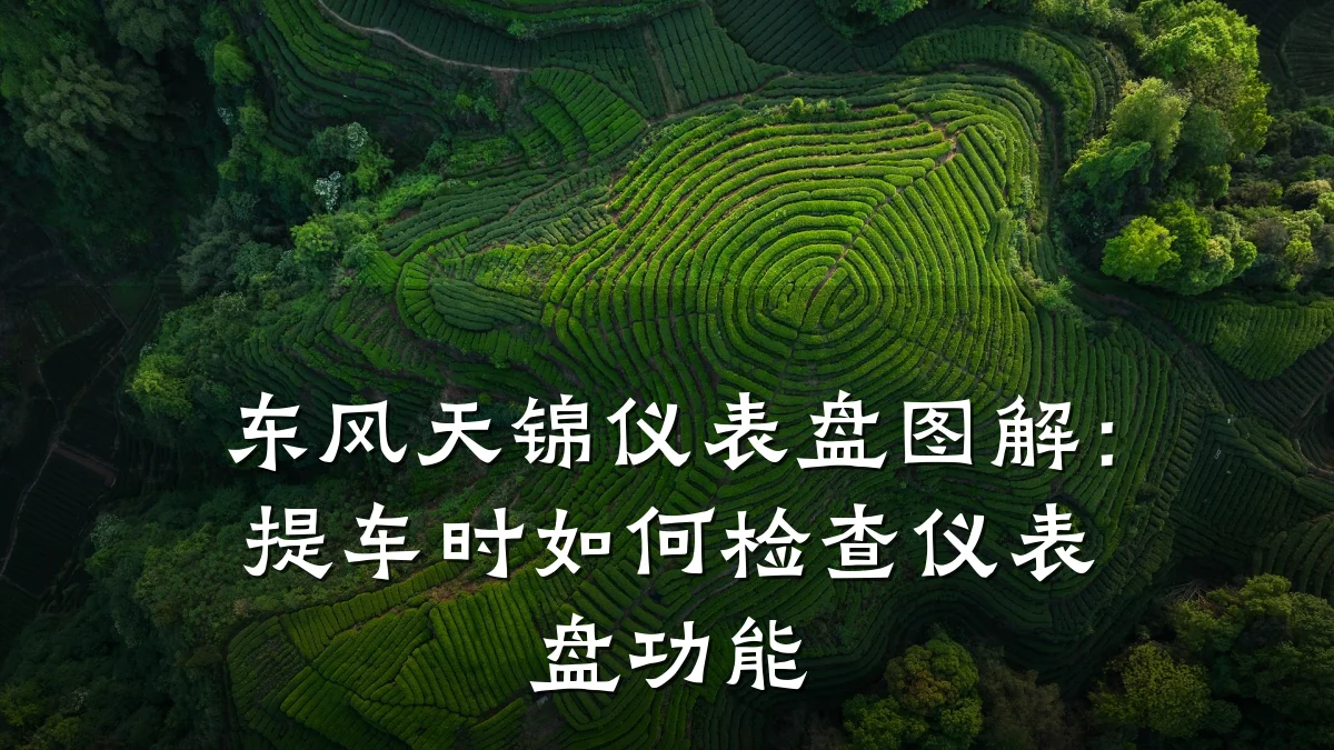 东风天锦仪表盘图解：提车时如何检查仪表盘功能
