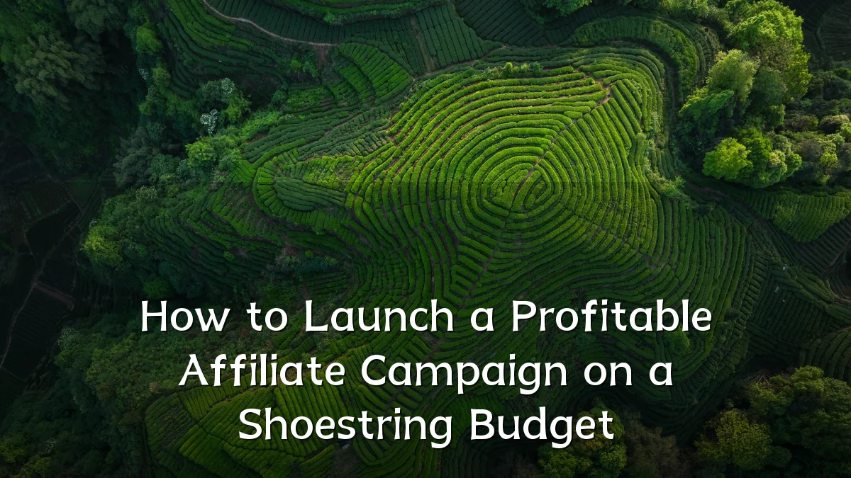 How to Launch a Profitable Affiliate Campaign on a Shoestring Budget