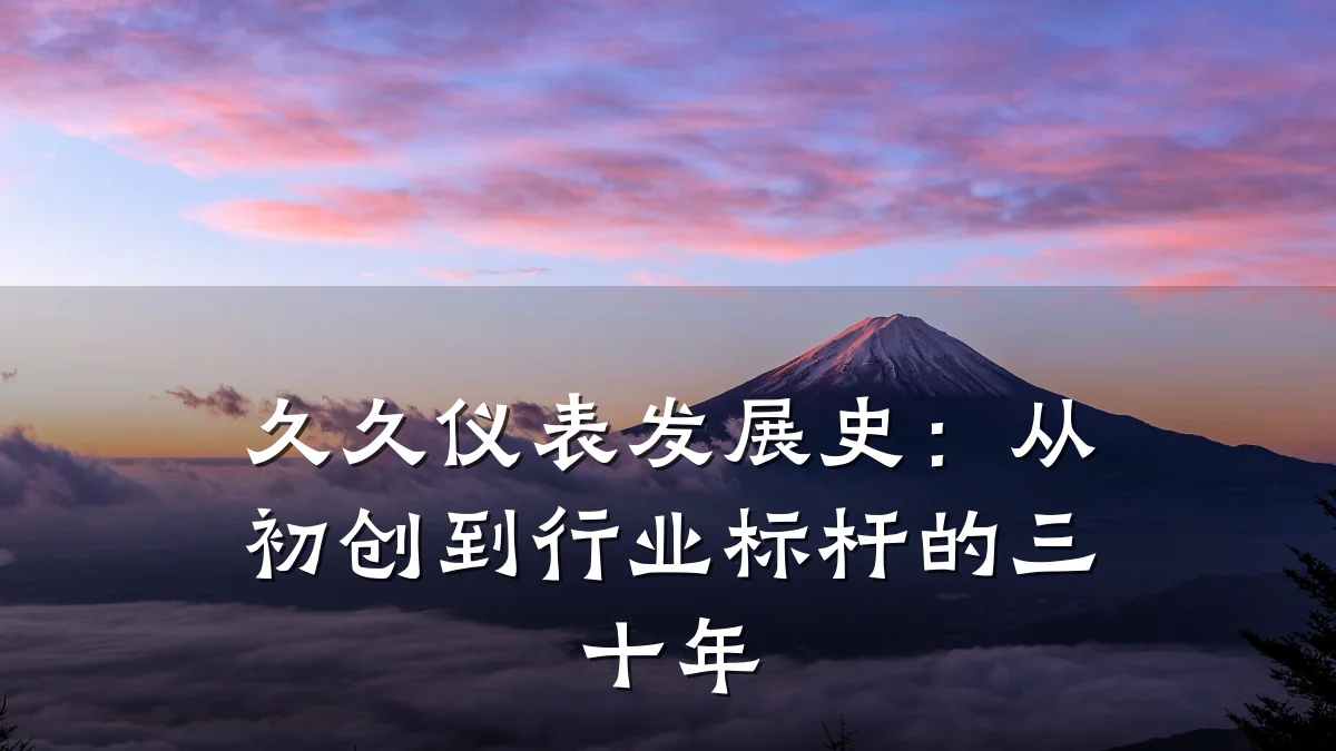 久久仪表发展史:从初创到行业标杆的三十年