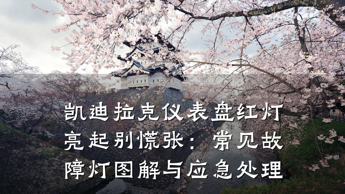 凯迪拉克仪表盘红灯亮起别慌张：常见故障灯图解与应急处理