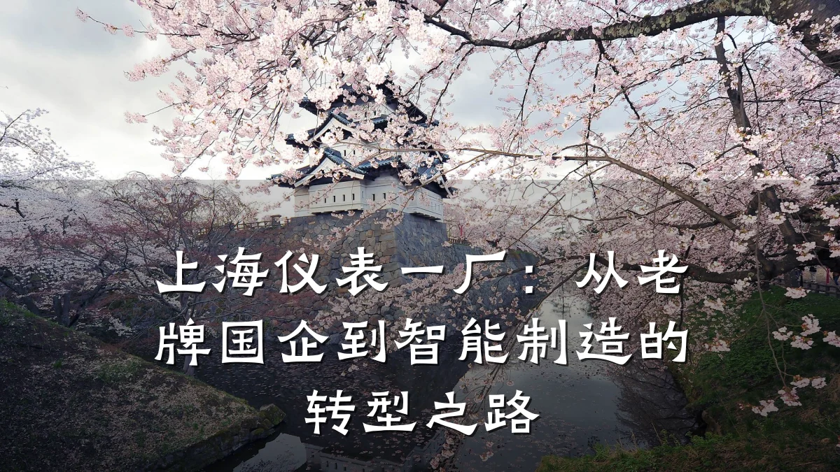 上海仪表一厂：从老牌国企到智能制造的转型之路