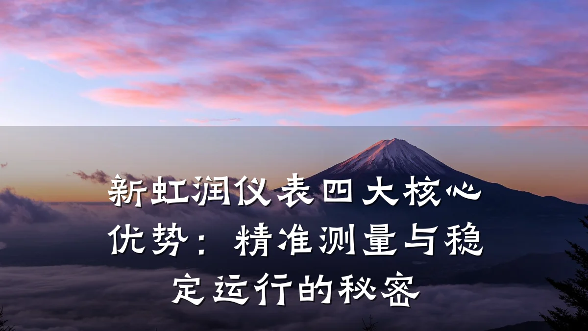 新虹润仪表四大核心优势:精准测量与稳定运行的秘密