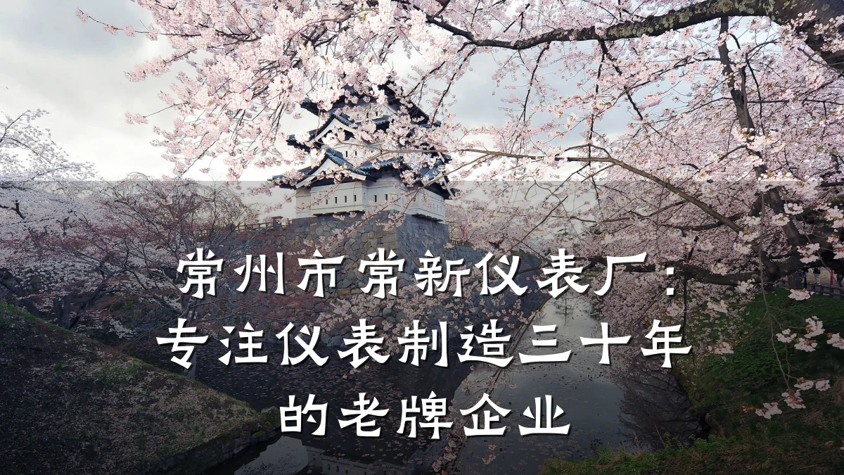 常州市常新仪表厂：专注仪表制造三十年的老牌企业