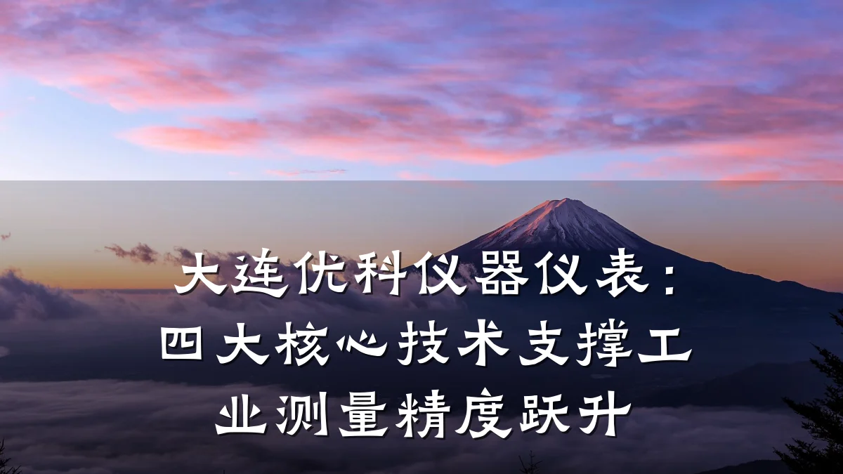 大连优科仪器仪表:四大核心技术支撑工业测量精度跃升