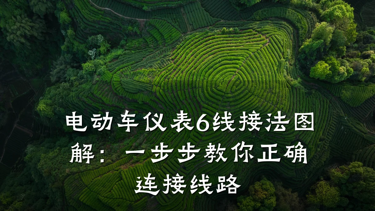 电动车仪表6线接法图解:一步步教你正确连接线路