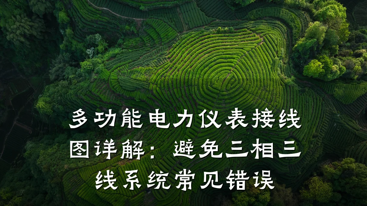 多功能电力仪表接线图详解：避免三相三线系统常见错误
