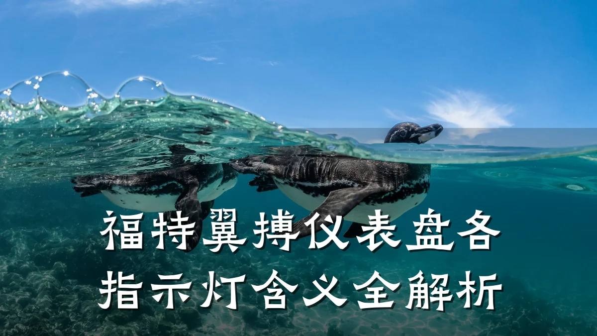 福特翼搏仪表盘各指示灯含义全解析