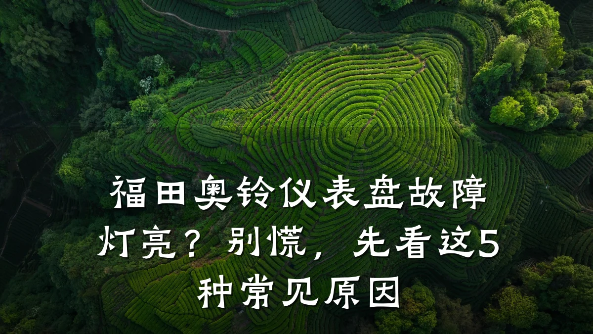 福田奥铃仪表盘故障灯亮?别慌,先看这5种常见原因