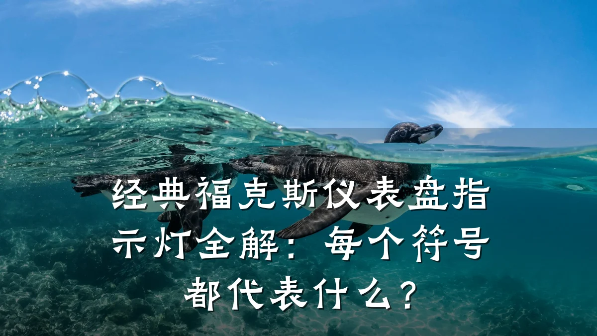 经典福克斯仪表盘指示灯全解:每个符号都代表什么?