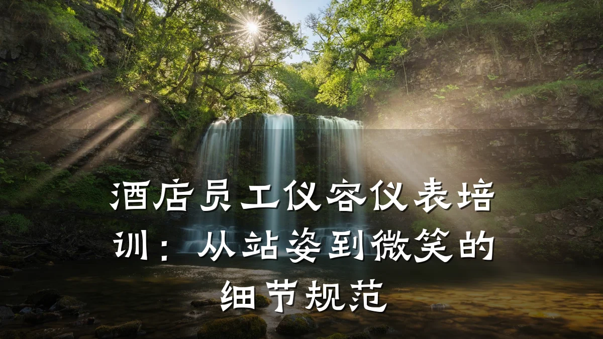 酒店员工仪容仪表培训:从站姿到微笑的细节规范