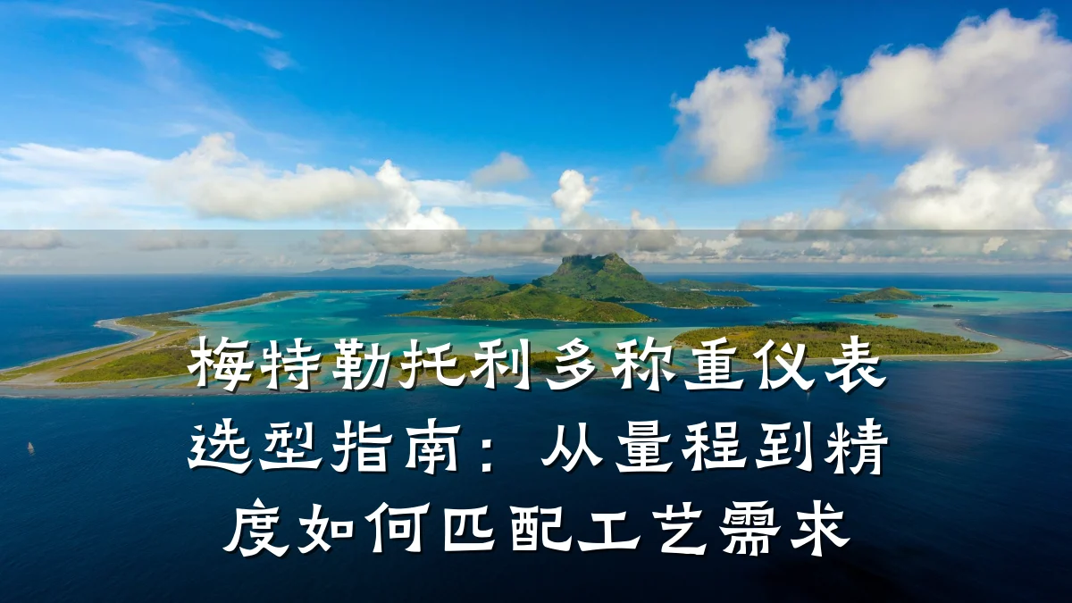 梅特勒托利多称重仪表选型指南:从量程到精度如何匹配工艺需求