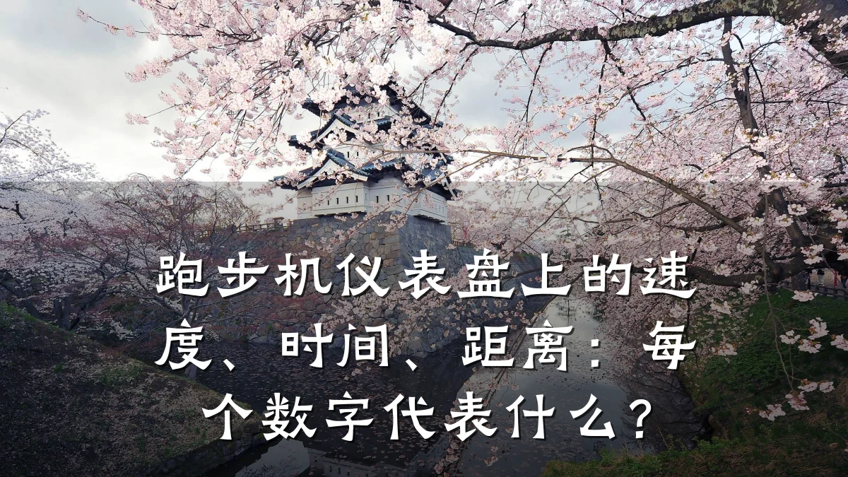 跑步机仪表盘上的速度、时间、距离:每个数字代表什么?
