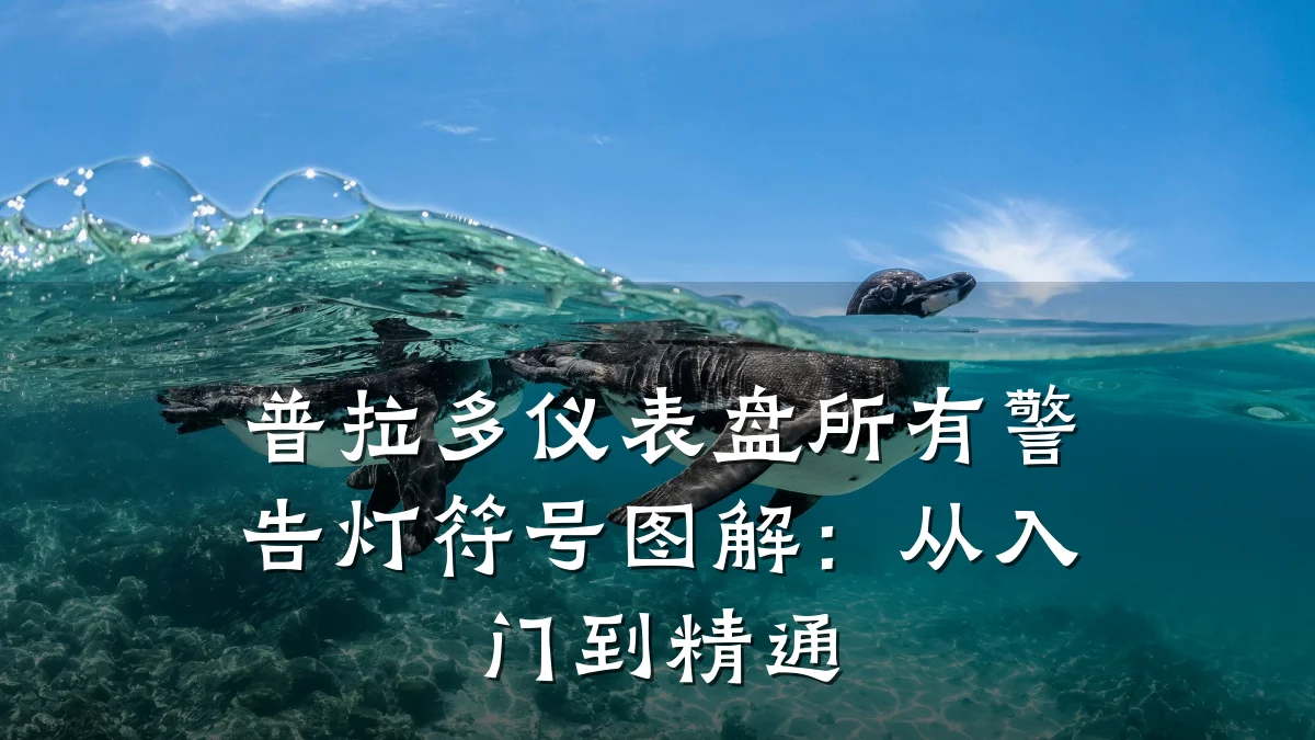普拉多仪表盘所有警告灯符号图解:从入门到精通