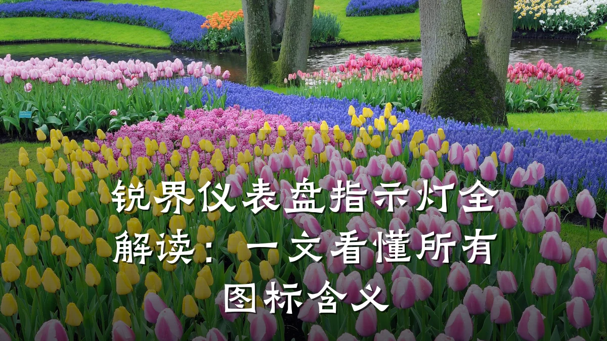 锐界仪表盘指示灯全解读:一文看懂所有图标含义