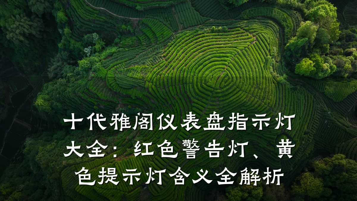 十代雅阁仪表盘指示灯大全:红色警告灯、黄色提示灯含义全解析